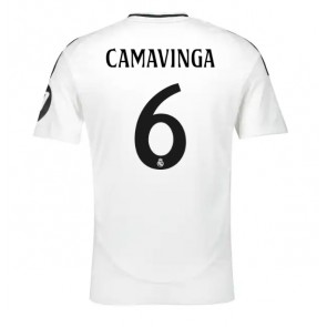 Billiga Real Madrid Eduardo Camavinga #6 Hemmatröja 2024-25 Kortärmad